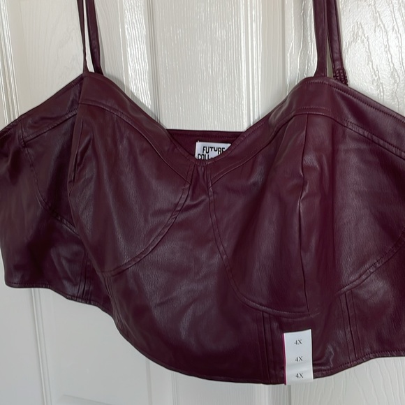 New! Women's Strappy Faux Leather Tiny Top - Future
Collective w/Reese Blutstein - Picture 5 of 12